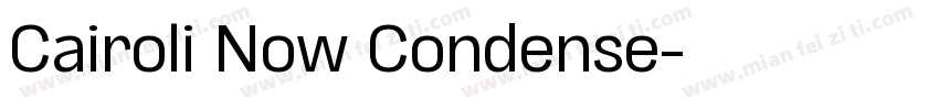 Cairoli Now Condense字体转换